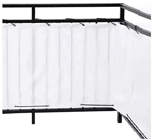 LIJINBO Balcony Privacy Screen,Balcony Decorative Fence Shade Cloth With Grommets 90% Sunscreen Breathable Pergola Cover For Outdoor Garden Backyard And Decor Privacy Wall Screen,42 Sizes