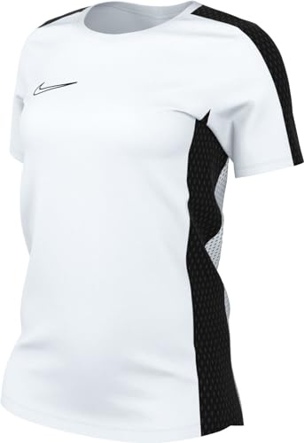 NIKE DR1338-100 W NK DF ACD23 TOP SS T-Shirt Women's White/Black/Black Size 2XL