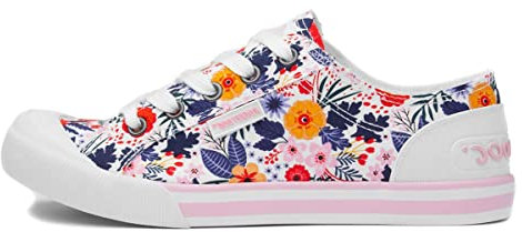 Rocket Dog Jazzin Malden Womens Multi Canvas - Size 8 UK - Multicolour
