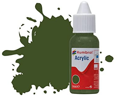 Humbrol No.242 RLM 71 Dunkelgrun Matt Acrylic Paint 14ml DB0242