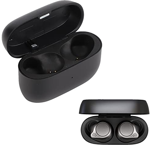 Luqeeg Estuche de Carga Compatible con Elite 75t, Elite Active 75t, Estuche de Repuesto para Cargador de Auriculares Bluetooth, Batería Integrada de 700 MAh, Negro