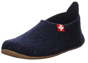 Living Kitzbühel - Schurwolle - Hausschuh (41 EU Nachtblau)
