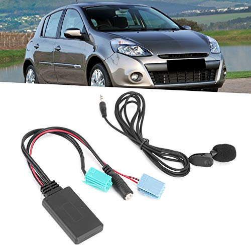 Keenso 6Pin Bluetooth Audio Cable Car Stéréo in Adaptateur avec Microphone Fit pour Clio Espace