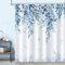 Bonhause Tenda Doccia Eucalipto Foglie Blu Pianta Tende per Doccia in Poliestere Impermeabile Antimuffa Lavabile Tende Bagno 180 x 180 cm con 12 Ganci