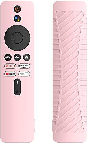 xhKJO Funda de Silicona Compatible con Xiaomi Mi Box 4K TV (2nd Gen) Remoto, Protectora de Case,Duradero Suave Carcasa de Silicona Cover Shell para Xiaomi Mi Box 4K TV Remote 2nd Generation (Rosa)