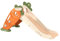 Toboggan et Balançoire pour Bébé Toboggan Autoportant Escaladeur Balançoire pour Enfant Aire de Jeux Toboggan Long Intérieur Extérieur Centre d'activités Aire de Jeux équipement de Jeux (Carrot)