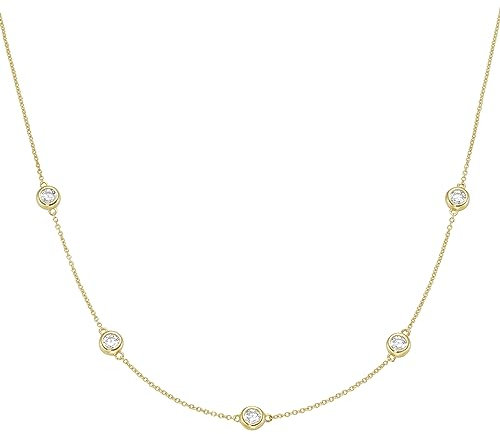 Luigi Merano Collier Ankerkette Mit Zirkonia, Gold 375 Gold, 45 Cm 375 Gelbgold