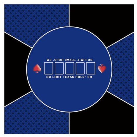 LaiEr 60/80/100/120/140/160cm Quadratische Poker Matte Texas Hold'em Poker Gummimatte Poker Topper für Tische Faltbare Tragbare Poker Tischplatte Layoutw für Poker Spiele Blackjack Casino(100 * 100cm)