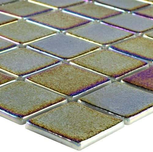 Glas Schwimmbad Pool Mosaik Fliesen Matte McNeal Petrol 38 Hamam Bad Dusche WC