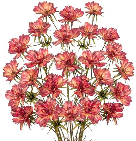 Arborus 5 Stück Künstliche Blumen Herbst 71CM Künstliche Herbstzweige Kunstblüten Kosmos Herbstdeko Äste und Zweige Deko Kunstblumen für Vase Haus Büro Hochzeit Zimmer Hotel Deko