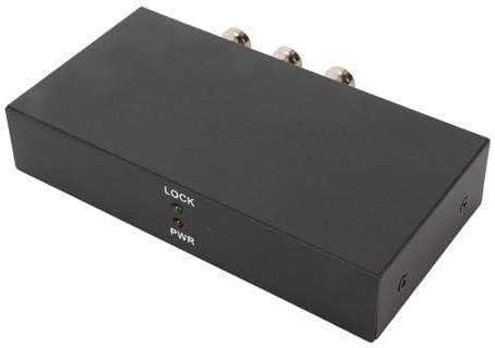 1x2 SDI-Verstärker-Splitter, SDI-Splitter mit Automatischer Erkennung, 100–240 V, Aluminiumlegierung, 1080P, für den Arbeitsplatz (EU-Stecker)