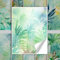 GRAZDesign Fliesenaufkleber Dschungel Tropical Watercolor Bad & Küche, Fliesenbilder grün selbstklebend - 20x25cm / 10 Stück