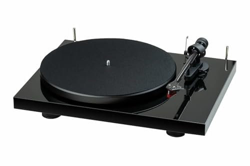 Pro-Ject Debut E Carbon Phono 2M Red Platenspeler Voorversterkt Carbon Toonarm - Hoogglans Zwart