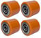 Jeu De 4 Rouleaux Pour Chariots Élévateurs Électriques 80x60mm (Dia 80mm, Largeur 60mm) 80x70mm (Dia 80mm, Largeur 70mm) Rouleaux Pour Transpalettes Rouleau De Charge Avec Roulements De 20mm Bore