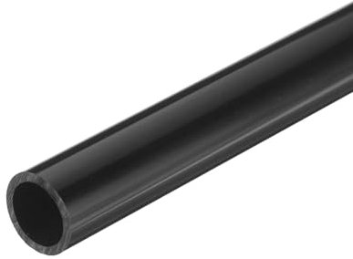 sourcing map Tube rond rigide en PVC - 16 mm x 20 mm x 20 cm (DI x DE x L) - Noir - Résistant aux impacts - Pour tuyau d'eau, travaux manuels, manchon de câble