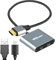 HDMI to USB-C Female Cable Adapter 4K 60Hz HDR with Type C Powered,Uni-Directional HDMI Male(Source) to USB C Female(Display) Converter,Compatible with XR/AR Glasses、PS5、Switch、Steam Deck Dock、Laptop