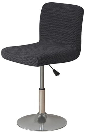 ACESOME Esszimmerstuhlbezug, 1/2 Set Barstuhlbezüge, Barhocker-Schonbezüge mit Rückenlehnenbezug, Stretch-Stuhlbezug, Rückstuhl, Barhocker, Stuhl (ohne Stühle), waschbare Stuhlhussen (1, Schwarz)