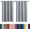 GAIFNAG Gardinen Blickdichte Vorhänge 140 x 100 cm Blickdicht Abdunkelnd, Größe Und Farbe Wählbar Weiße Voile, Halbtransparente Vorhänge für Hotels Büros Wohnzimmer, Grau
