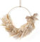 Optyuwah Trockenblumenkranz mit Holz Metallring und Juteschleife, ø30cmTrockenblumen Boho Fensterdeko Hängedeko Blumenkranz Türkranz Trockenblumenring für Wand,Tür,Fenster,Party Deko