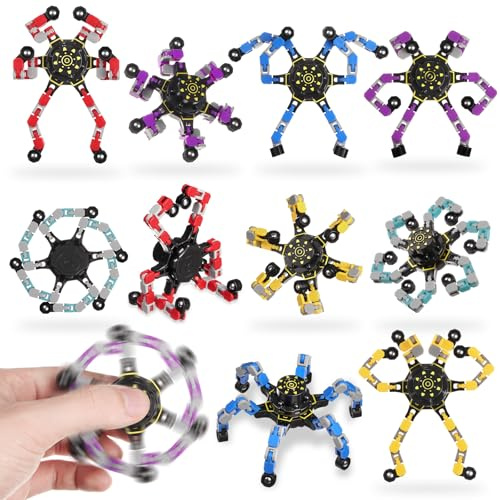 Ainiv Paquete 10 Fidget Spinners Transformables