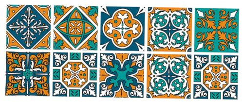 MAGICLULU 10 Pezzi adesivi impermeabili a prova di olio da cucina incollare le piastrelle sottile parete coperture adesivo per piastrelle adesivi piastrelle decorative pvc