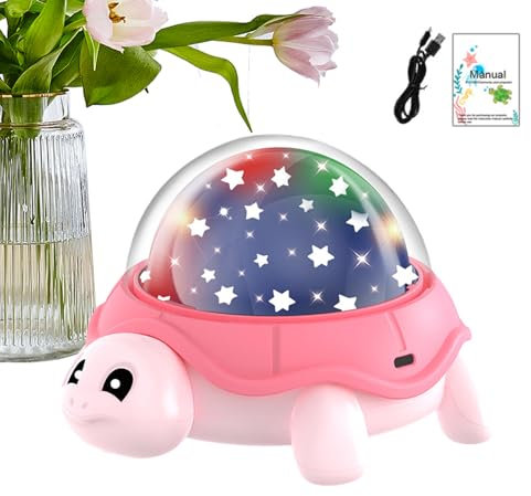 Wlikmjg Proiettore Kids Light, proiettore per bambini per bambini,Luci del proiettore per bambini camera da letto - Turtle Design Lampada a tema marino e stella per ragazzi ragazzi adolescenti adulti