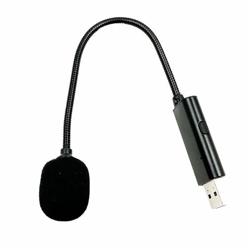 PC USB Microphone Chat for Conference Gaming Omnidirectional USB Microphone Laptop With Switchs9inch Cable