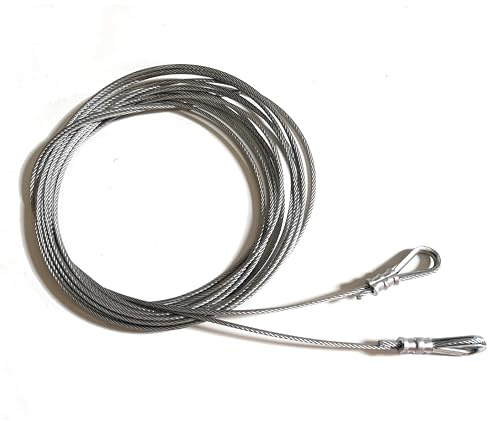 Cavi per porta garage - Diametro e lunghezza a scelta - Con asola rinforzata (Filo 4 mm - Lunghezza 3.5 m)
