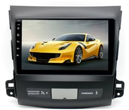 ikasus [4GB+64GB] Android 14 2 Din Autoradio für Mitsubishi Outlander 2005-2011 für Peugeot 4007 2007-2013 GPS 9 Zoll Integriertes mit Wireless CarPlay/Android Auto/Kamera&MIC/Lenkradsteuerung/WiFi