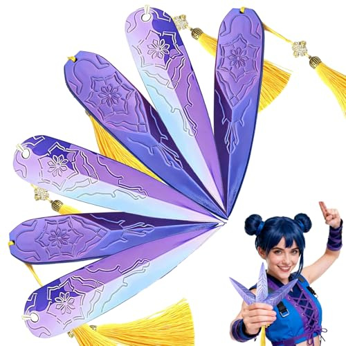 6 Stück Anime Zubehör Spielzeug Waffen, Dolche Cosplay Waffes, Cosplay Requisite & Fantasy Schmuck, Cosplay Kostüm Accessoires Waffen für Halloween Karneval Fasching Dress-up