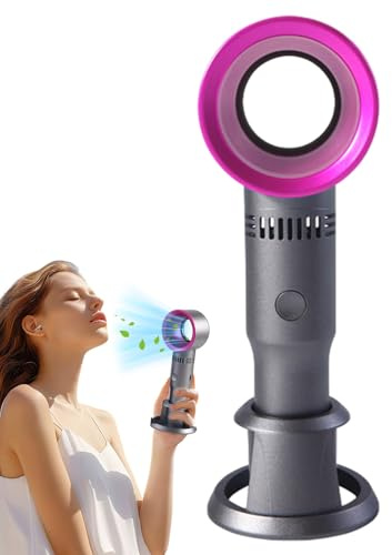 Tragbarer Taschenventilator | tragbare Kühl-Gadgets, ohne Flügel, Handventilator für den Außenbereich – für Männer, Frauen, Reisen, Wandern, Camping, Büro
