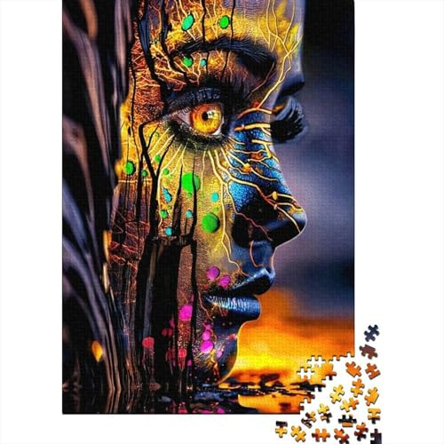 Gesicht Farbe Licht 1000 Stück Mini Puzzle Für Erwachsene Anspruchsvoll