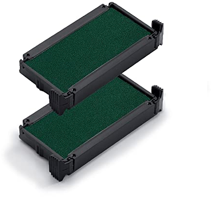 Trodat Ersatzkissen 6/4910 für Printy 4910, 4810 und 4836 – Stempelfarbe grün, 2er-Pack