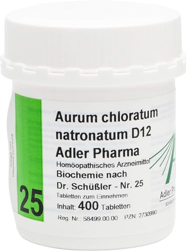 BIOCHEMIE Adler 25 Aurum chloratum natr.D 12 Tabl. 400 St