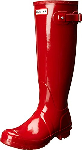 Hunter Original Tall Gloss, Women Rain Boots, Red (Military Red), 8 UK (42 EU)