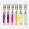 Jean Dubost - Coffret 6 fourchettes laguiole irise assorties