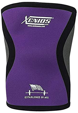 Xenios USA PSNYKNGD15, Ginocchiere Ergo Compression Unisex-Adulto, Viola, M