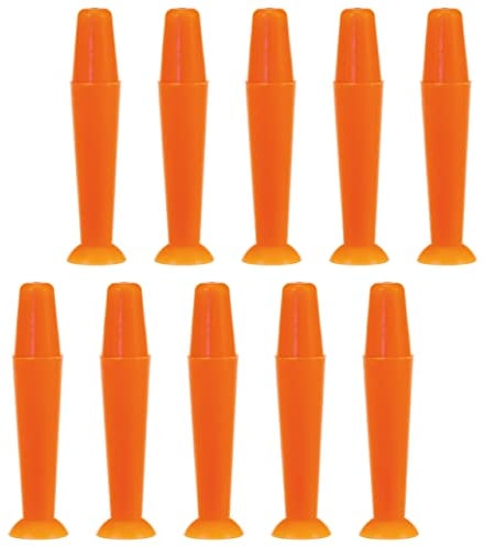 SPORTS WORLD VISION 10 Pcs Orange Contact Lenses Applicator for Hard Lenses - Silicone Contact Lens Remover - Suction Holder Inserter