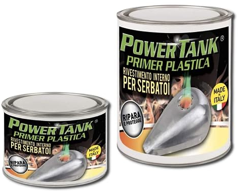 Power Tank - Plastic Primer - Do It Yourself Repair, Regenerate, Protect Plastic Tank, Resin, ABS - Big Kit 720gr - For plastic PMMA, PC, ABS, PS, PETG, PET, fibreglass, carbon fibre