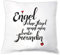 4youDesign Kissen Engel ohne Flügel nennt Man Beste Freundin, Zierkissen, Dekokissen, Geschenkidee, Geburtstag, Beste Freundin, Weihnachten