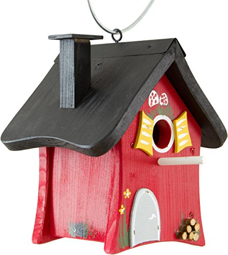 Vogelvilla Nistkasten Waldhütte hängend rot