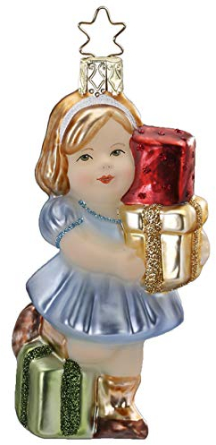 Inge-glas - Christbaumschmuck, Baumschmuck - Geschenk für Dich - Glas - mundgeblasen - Größe: 11 cm