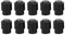 Bnineteenteam 10PCS Electric Guitar Toggle Switch Tip Cap Knob for Telecaster (Black, OFF-NONE-ON, Screw, Metal)