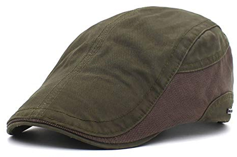 Adantico Herren Schirmmützen Beret Flatcap (Grün)