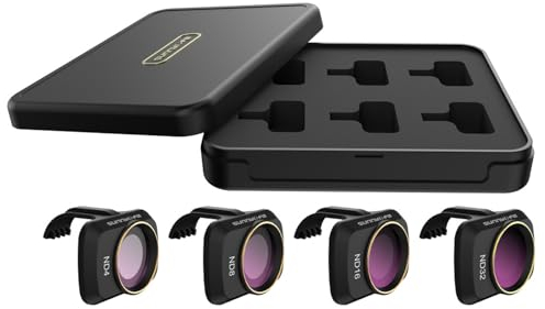 TMOM Objektivfilter für DJI Mini 2 ND Filter Set MCUV CPL ND ND/PL Filter Professioneller Filter für Mavic Mini Drohne (Set de ND4+ND8+ND16+ND32)