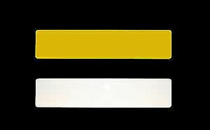 Front And Rear Blank White And Yellow Car Number Plate Numberplate UK Show Plates Name Plates UK