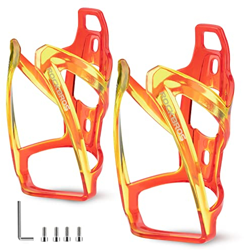 ROCKBROS Porte-bidon de vélo, Porte-gobelet de vélo 35g Léger Universelle pour VTT Vélo de Route 5 Couleurs (Lot de 2)