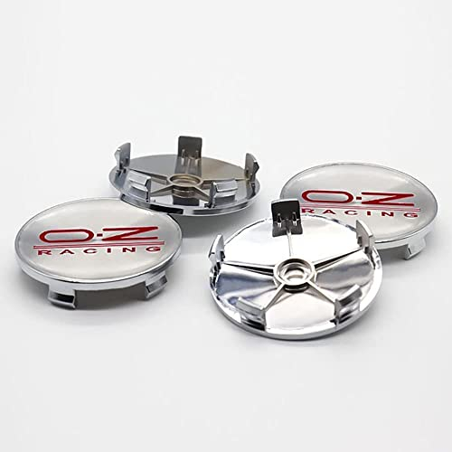 RYUJI 4 STÜCKE Auto Felgendeckel,für OZ 68MM Radnabe Nabenkappe Abzeichen Styling Zubehör