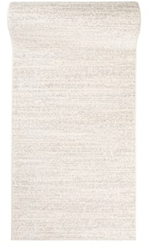 Mazovia Teppich Läufer Flur - Modern Teppichläufer - Kurzflor Flurläufer für Vorzimmer, Schlafzimmer, Küche - ÖKO-TEX Zertifiziert - Meterware - Creme - 120 x 800 cm