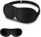 SLIJAR 3D Schlafmaske für frauen herren,Ultradünnes design,Verstellbar Gummiband,Sleeping mask schwarz,Lichtblockierend und atmungsaktiv,Reise gadgets,schlafbrille für Reise,Yoga,Seitenschläfer